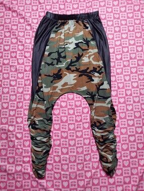 Camo Mc Hammer Style Pants Baggy Leggings